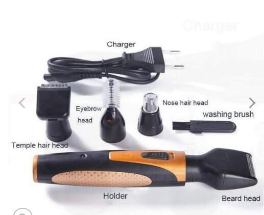 Tondeuse nez rasoir de sourcils Kit de rasage pour rasoir électrique hommes toilettage Rechargeable barbe rasoir côté brûle oreille: US