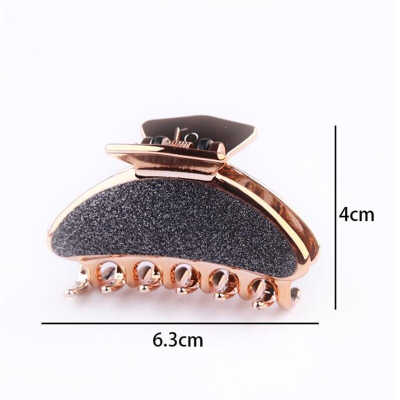 Pinzas en forma de garra para el pelo de acrílico de acetato gruesas simples, de gran tamaño, geométricas, con agujeros, para el pelo de la ducha, 1 Uds.: B-Style