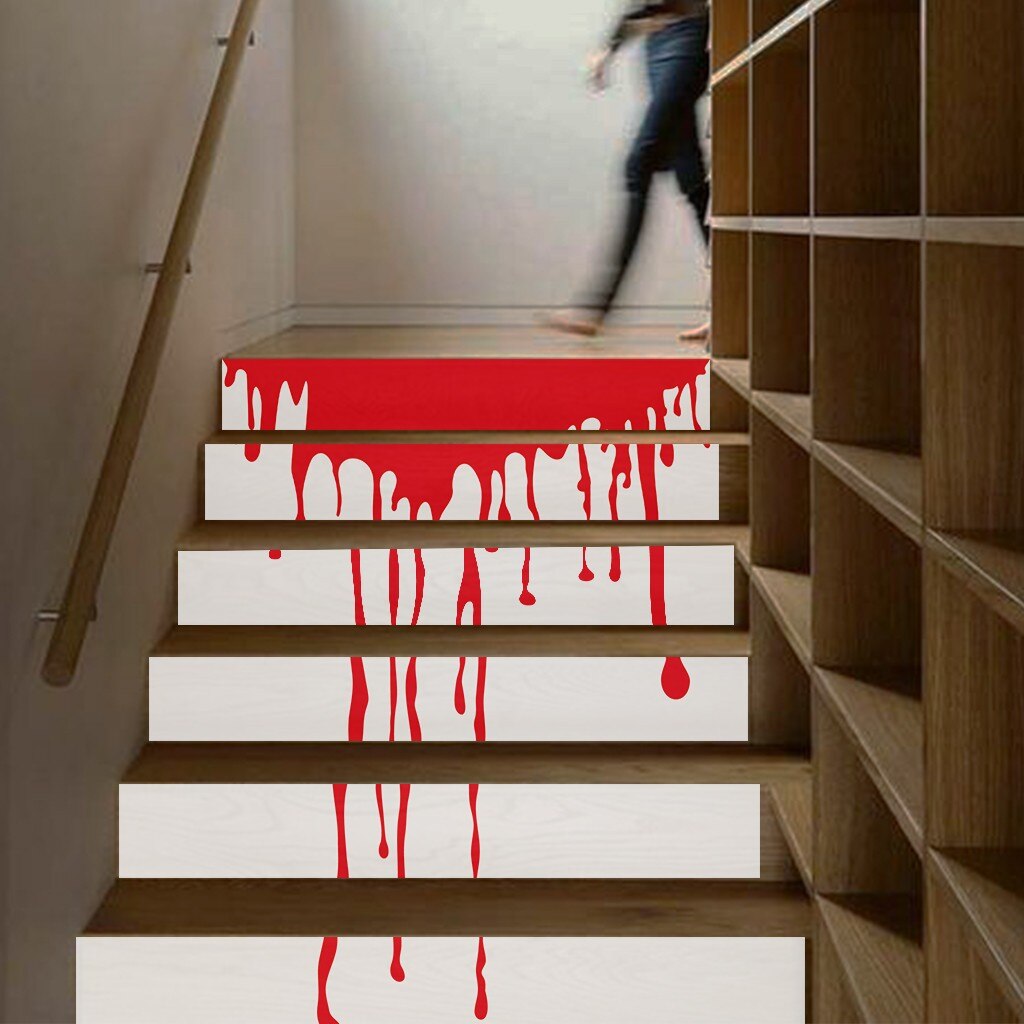 Halloween Home Decor Stickers for home Staircase Decoration Stair Riser Floor Sticker DIY Wall Stairs Decal Pegatinas /C