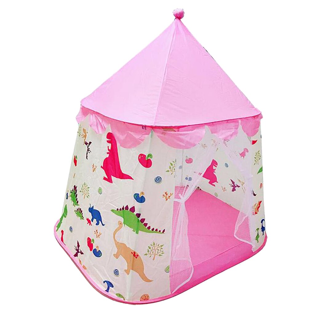 Roze Dinosaurus Thema Tent Kinderen Speelhuisje Voor Kinderen Indoor Outdoor Play