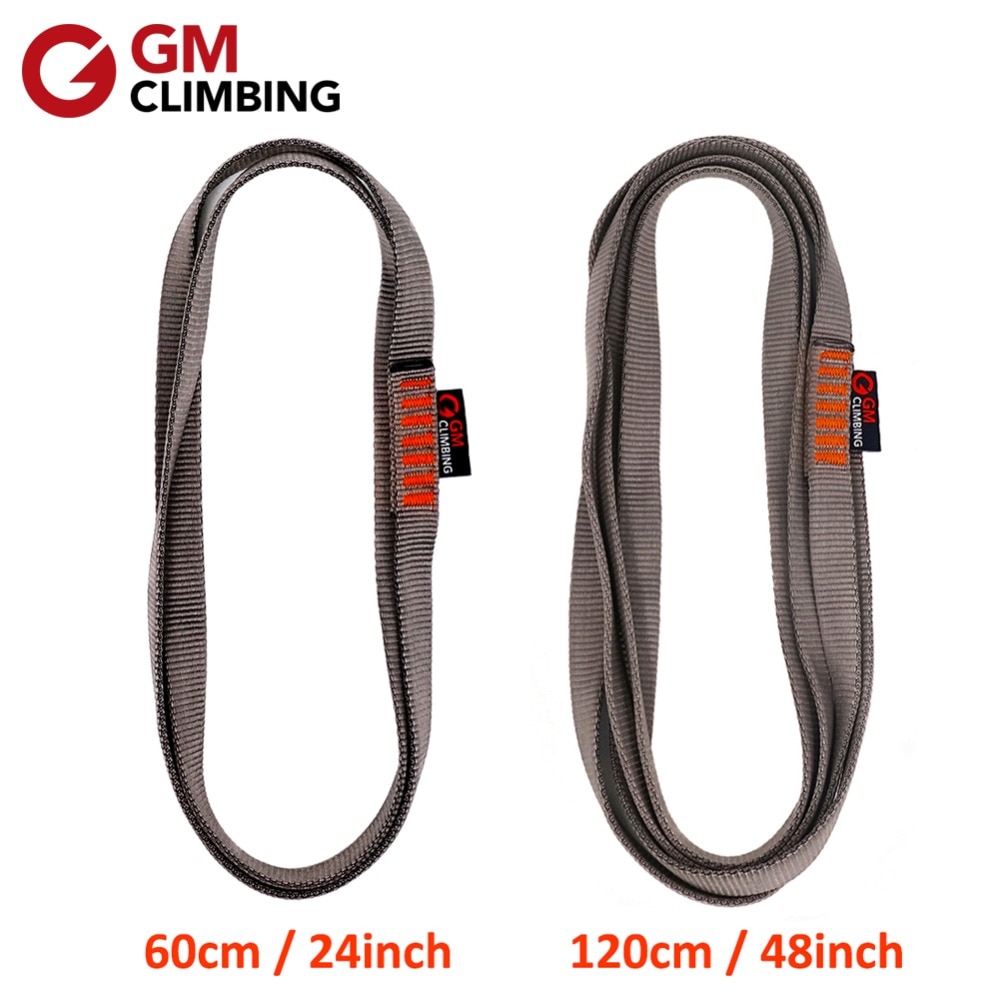 3pcs Climbing Sling 22kN Nylon Bearing Strap Reinforce Rope Belt CE / UIAA 30cm / 60cm / 120cm Arborist Rappelling