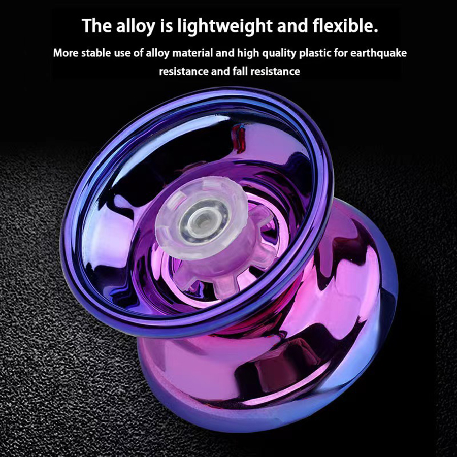 Palla Yoyo professionale in metallo e alluminio per bambini principianti, Yoyoball competitivo, Yoyoyoball per bambini adulti con accessori