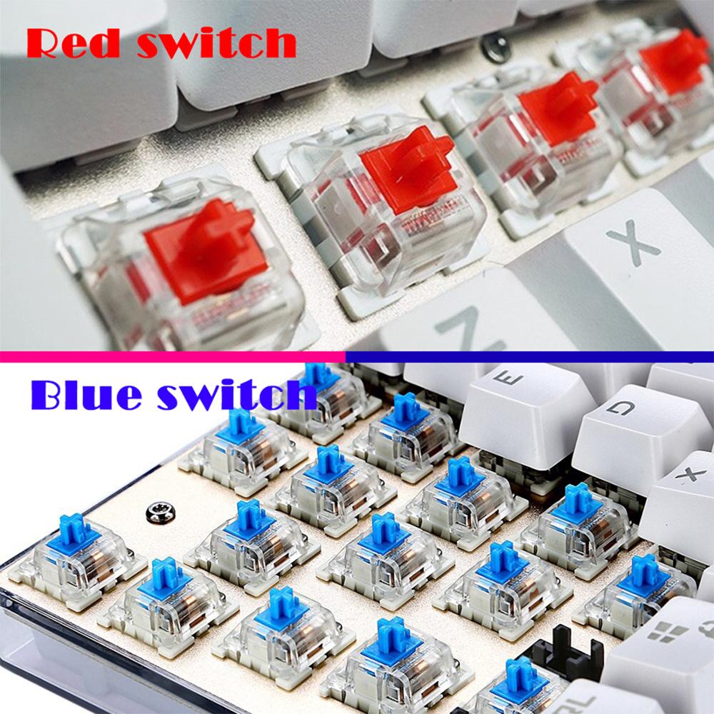 Original Motospeed K87S Gaming keyboards RGB Backlight Blue Red switch Mechanical Keyboard 87 Key for Gamer Russian Hebrew