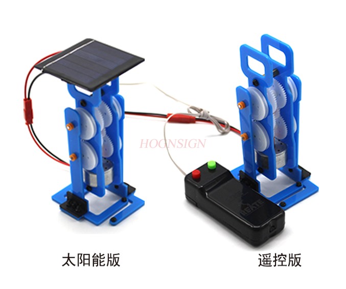 Fysieke Experiment Apparatuur Diy Solar Walking Robot Hand Geassembleerd Elektrische Afstandsbediening Robot Model Speelgoed Kit Natuurkunde