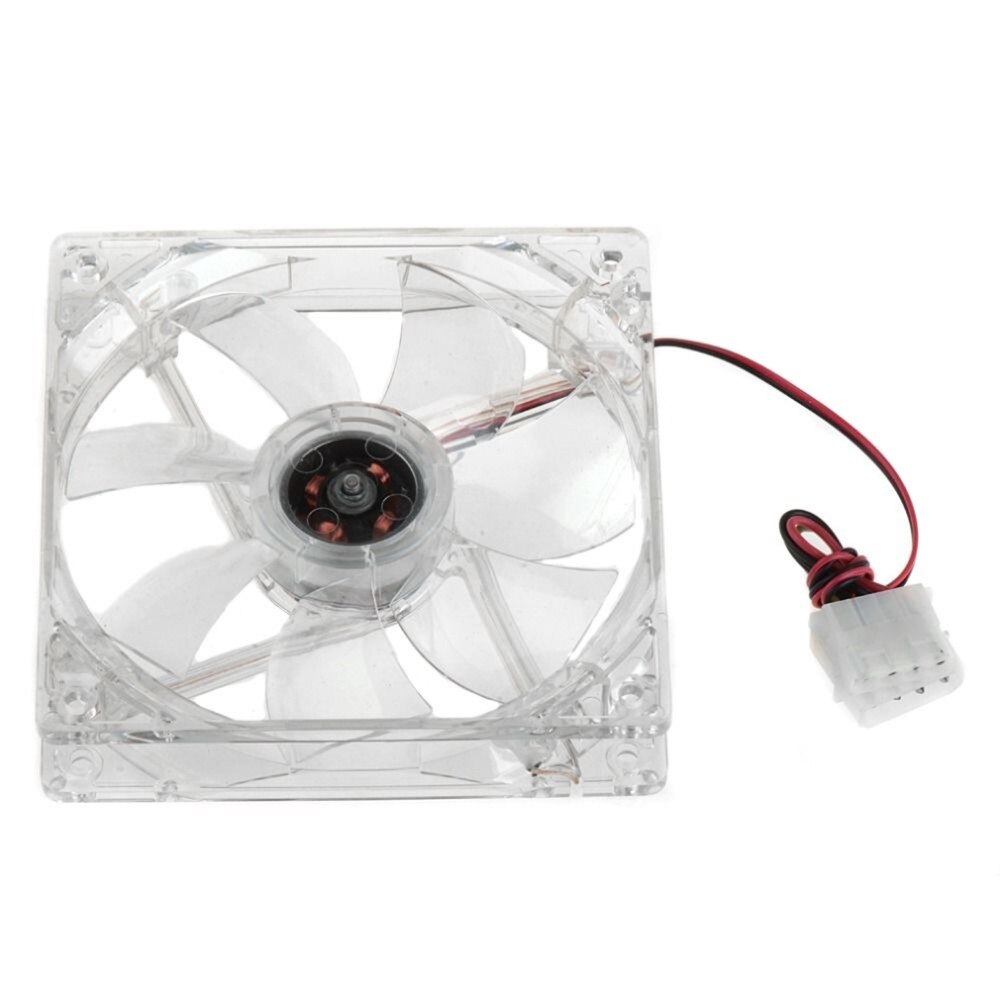 12V 0.20A 80 x 80 x 25 mm Computer fan 4 LED Silent PC Computer Case Cooler Cooling Fan Mod blue and colorful light