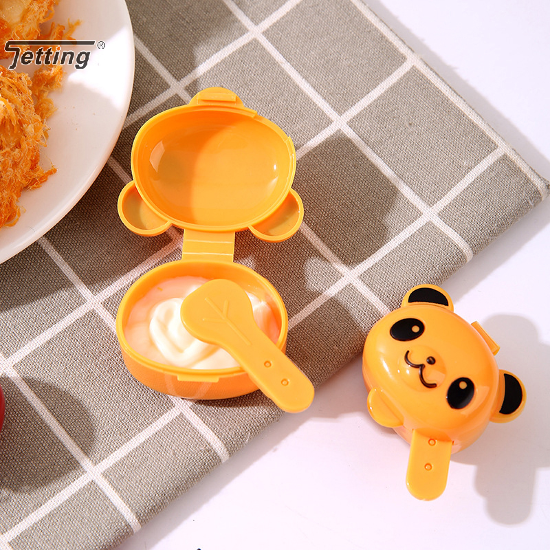 Mini botella dispensadora de condimentos, caja de salsa portátil, aderezo para ensalada de ketchup, contenedor de condimentos, accesorios para fiambrera Bento, 4 Uds.