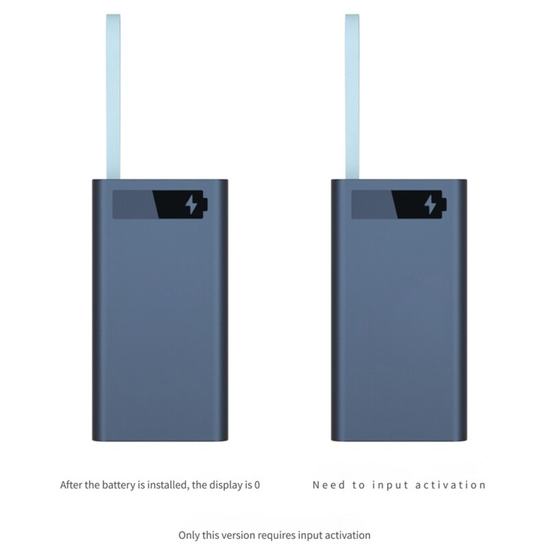 18650 powerbank-hüllen mit zwei usb-anschlüssen, kabellosem ladegerät, akkubox und handy-ersatzteilen