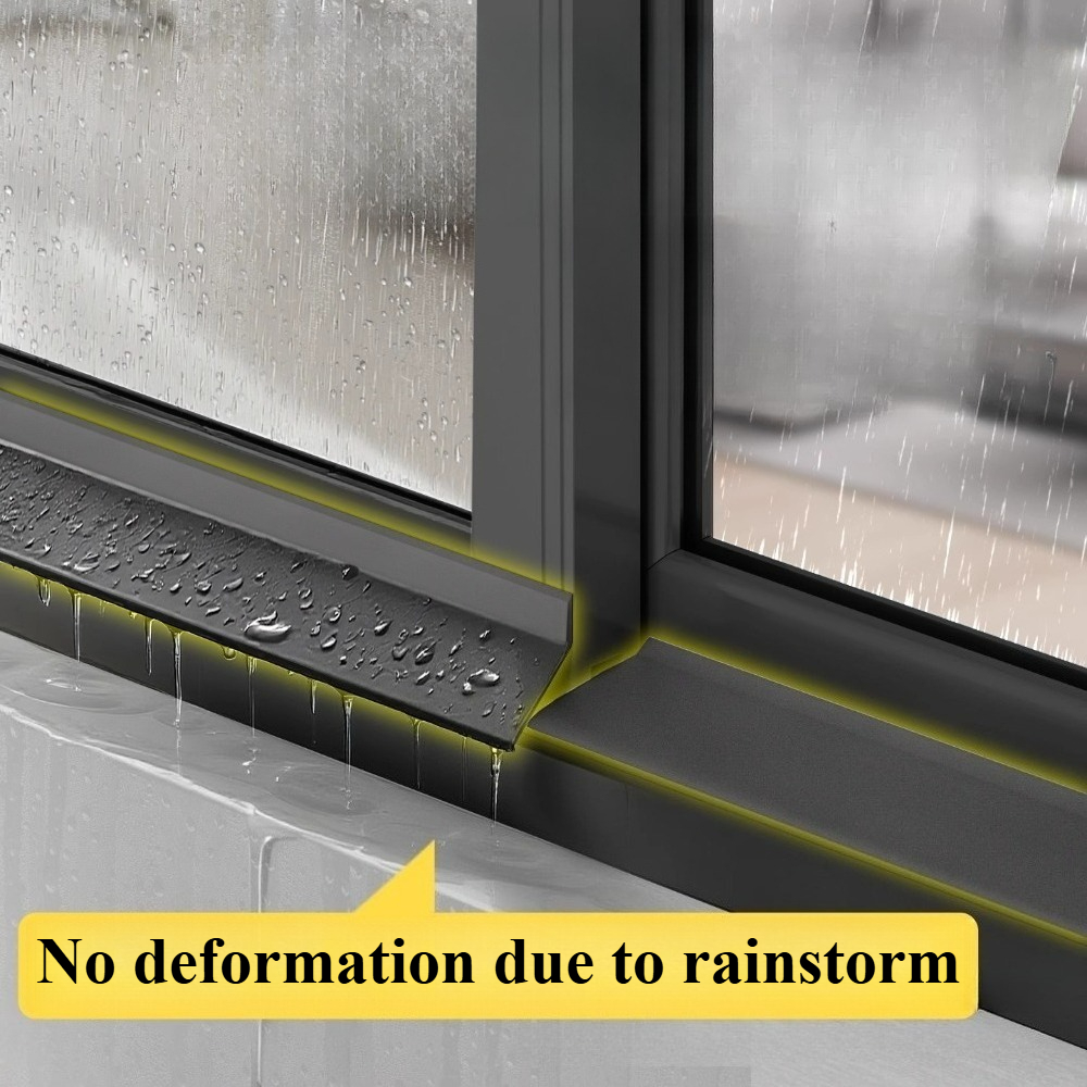 1 m wasserdichter selbstklebender Gummi-Streifen für Fenster, Glas, Tür, Balkon, verschiebbar, winddicht, schalldicht, Dichtung, Heim-Dichtungsstreifen