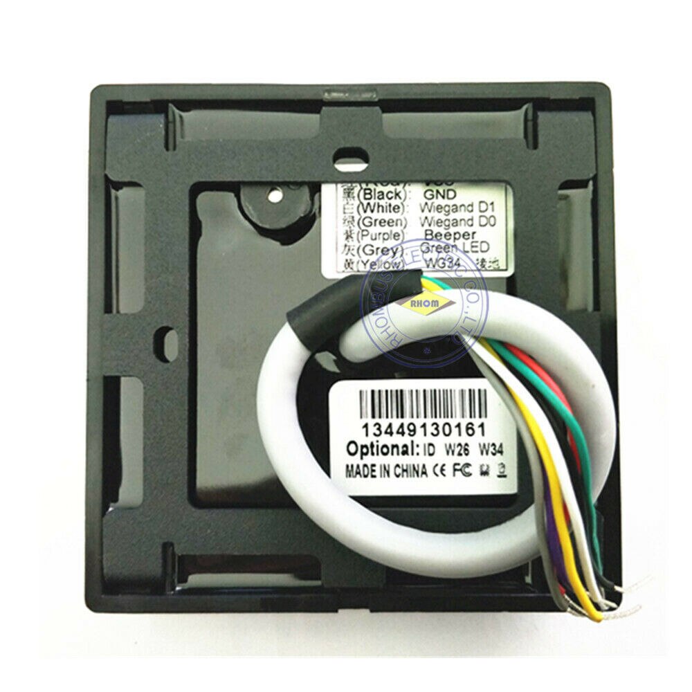 Weatherproof EM Proximity keypad 125KHz WG26/34 RFID Access Control Card READER