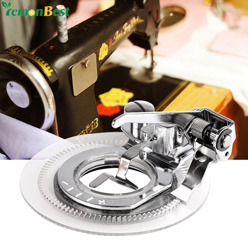 Fancy Flower Embroidery Round Stitch Sewing Machine Accessories Presser Foot Presser Feet For Low Shank Singer Janome Brother