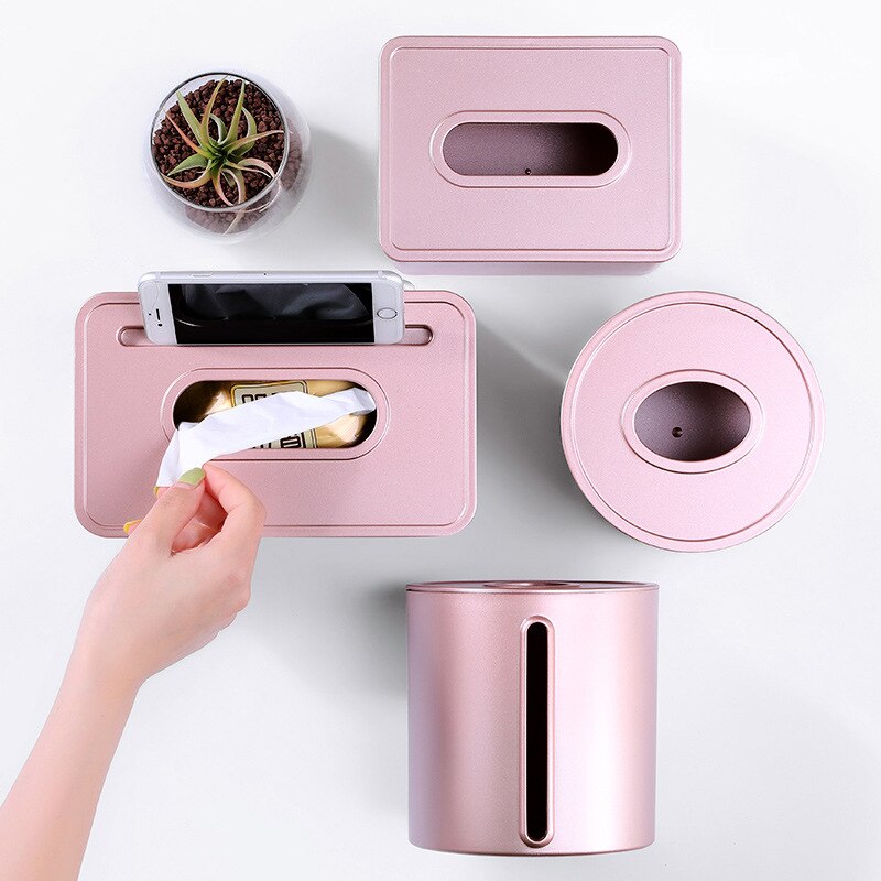 Elegante elegante suporte de papel casa hotel caixa de tecido plástico recipiente toalha guardanapo suporte de tecido caixa de armazenamento acessórios