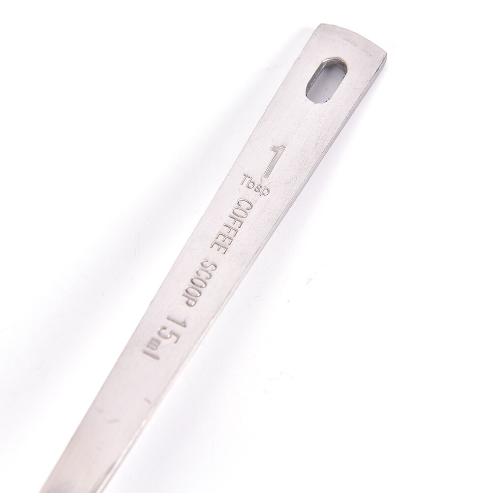 1 stk kaffeske måleske multifunktion rustfrit stål 1 kop malet kaffe spiseske måleske 15ml