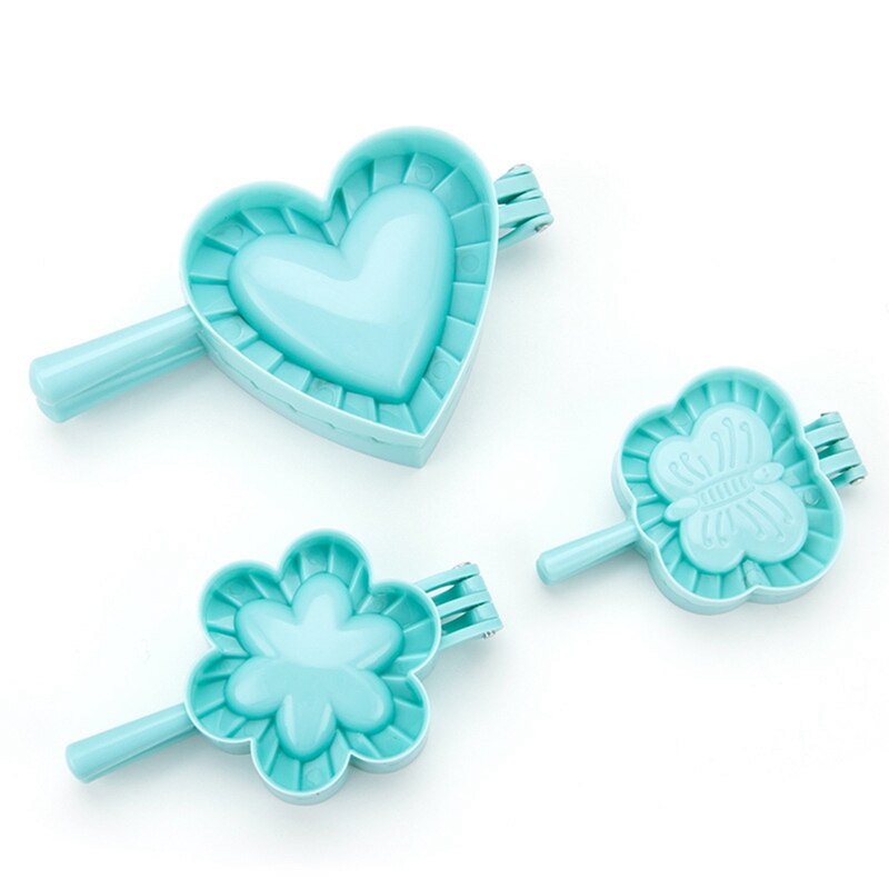 Pour S/M/L 3 modèle boulette moule coeur papillon fleur forme bricolage boulettes faisant pâte presse tarte boulette Ravioli moule cuisine