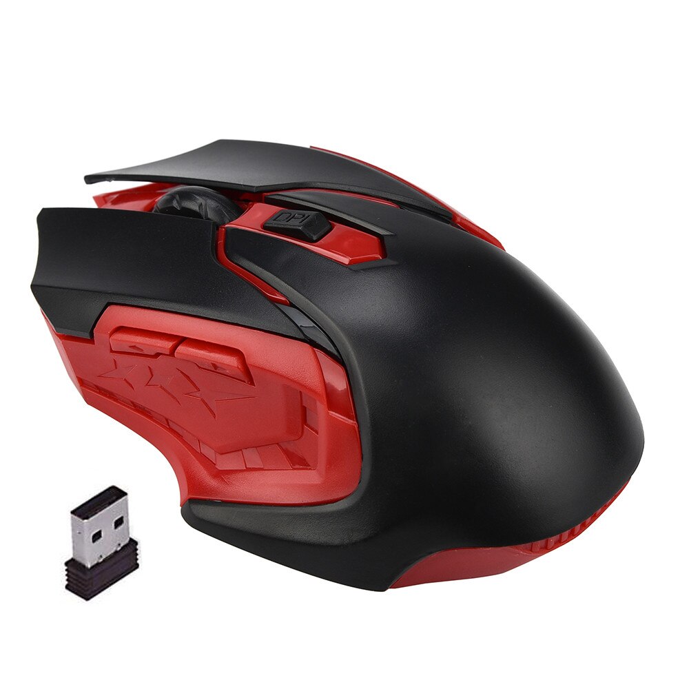 3200DPI 2.4 GHz Wireless Mouse Computer Optical USB Desktop Gaming Mouse Wireless Mouse For Laptop Ergonomic Portable Mouse