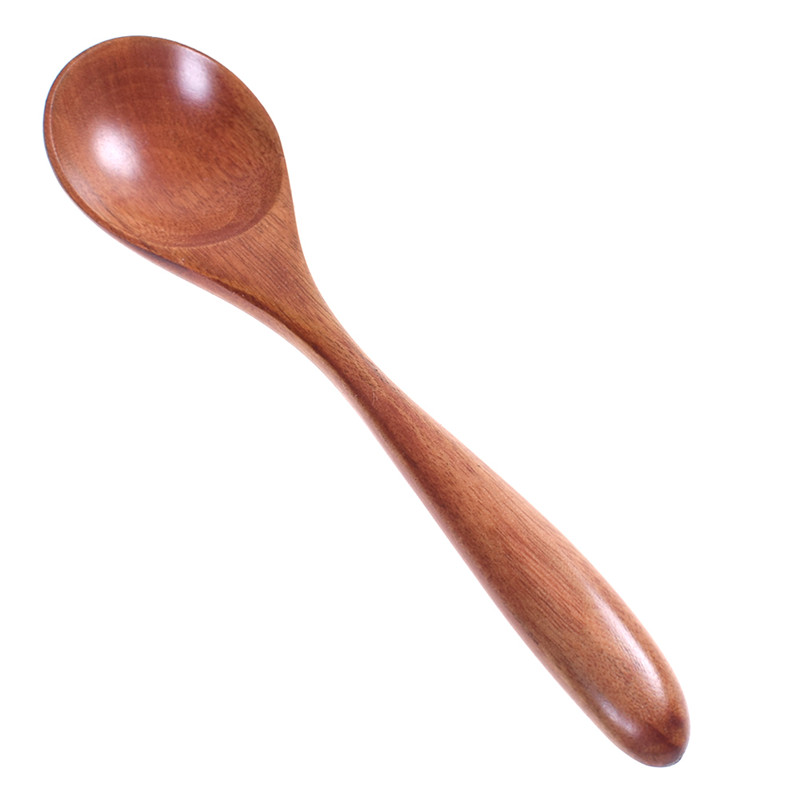 Natual Wooden Spoon Kitchen Cooking Utensils Japanese Style Soup Teaspoon Catering Cuchara De Madera Creativa
