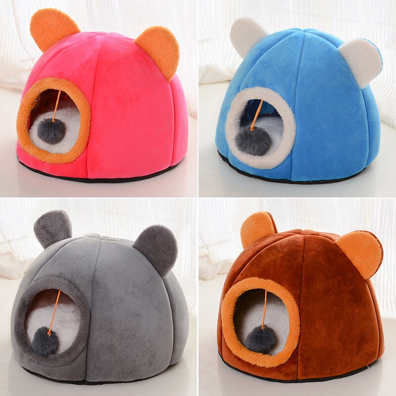 Deep Cave Bed For Cats Small Dogs Bed Cat's House Cat Bed Cat House Cats Accessories Dog House Puppy Nest Pet Beds Dog Kennel