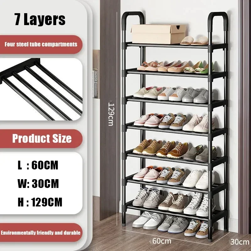 Simple Shop Rack Simple Shoe Rack Elevated Living Room Shelf Multil... – Grandado