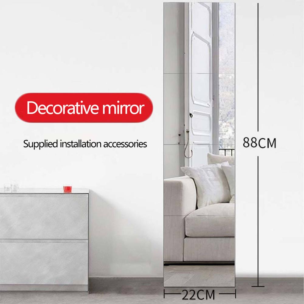 Dressing miroir collé sur mur épissé ménage pour étudiant dortoir salon chambre corps complet miroirs décor