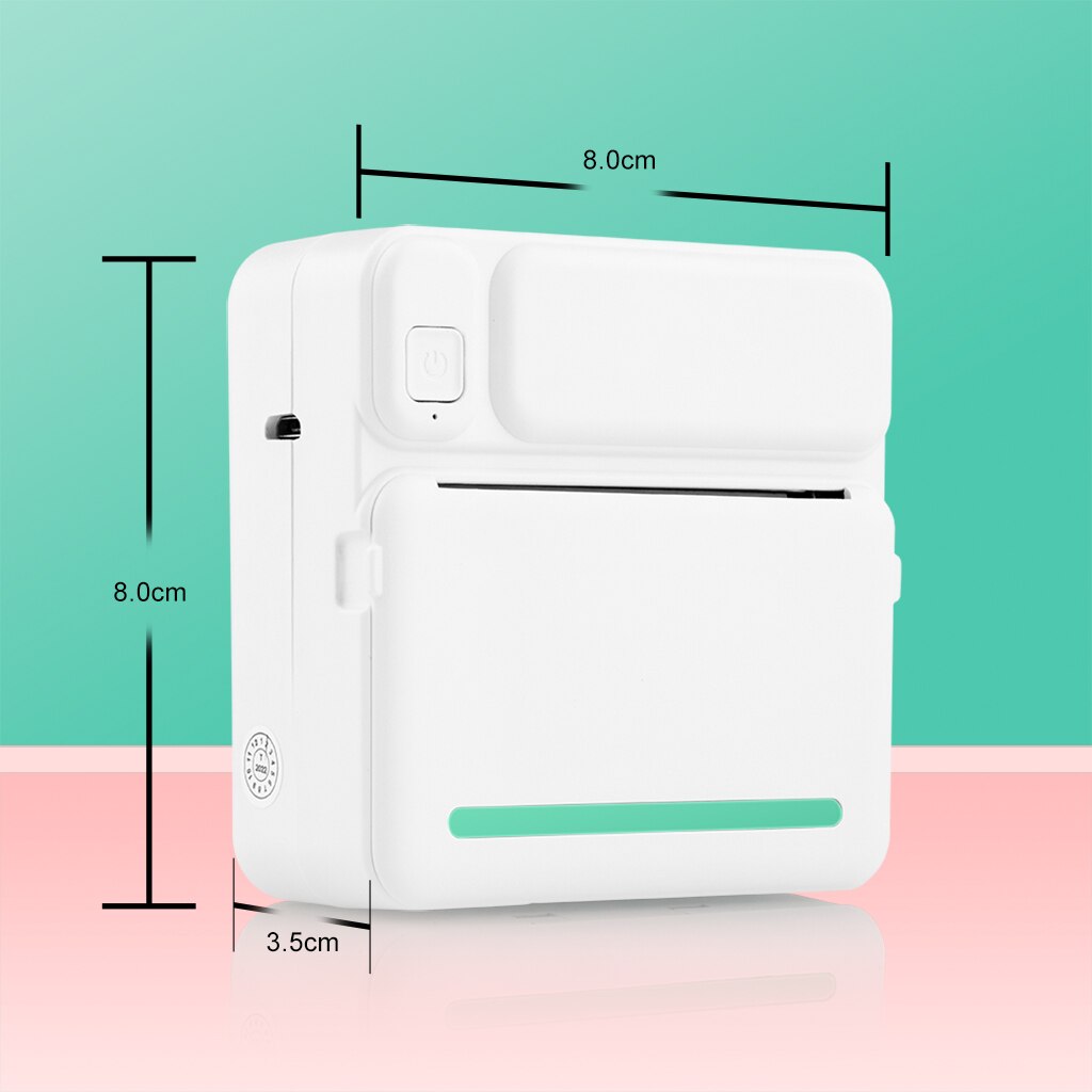 Pocket Mini Printer Student Studie Printer Labels Handig Thermische Printer Zoeken Vraag Mini Draagbare Thermische Printer C19