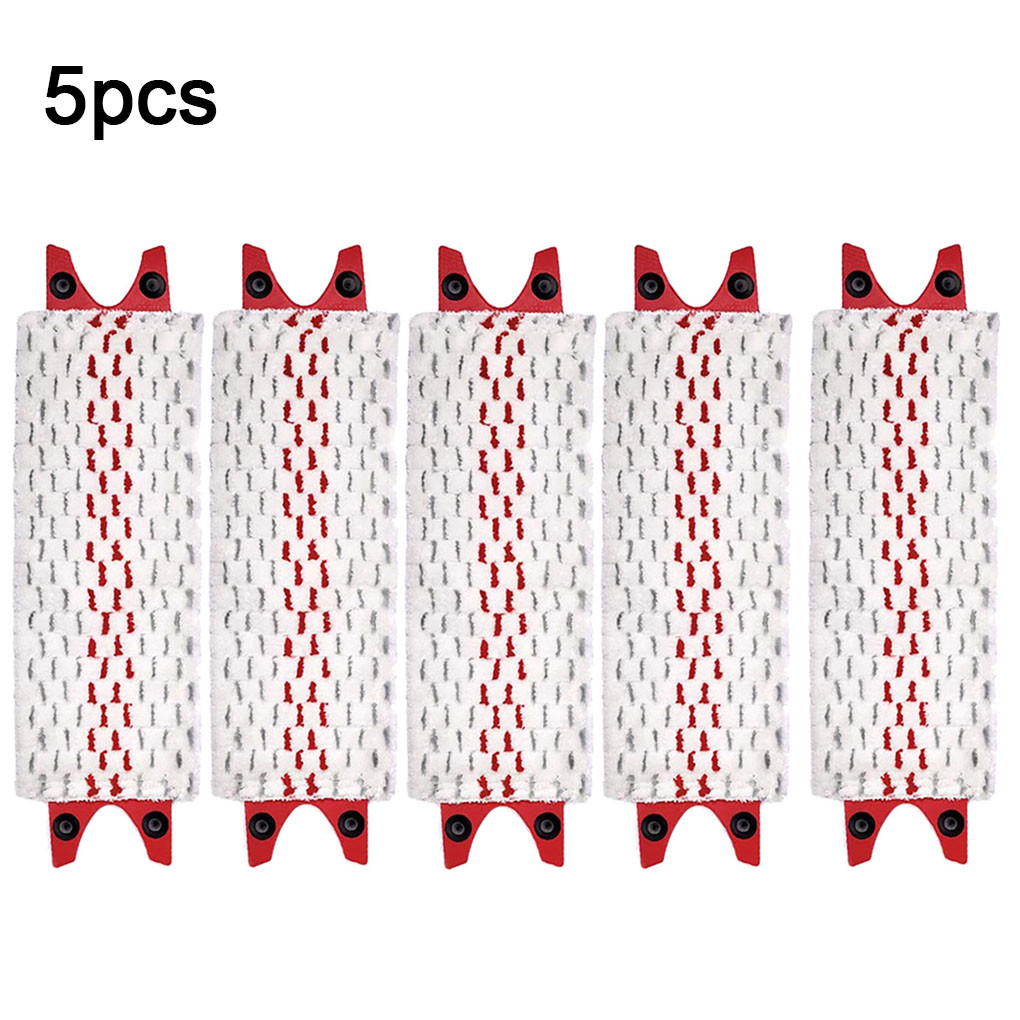 Mikrofaser Boden Mop Pads Ersatz für Flache Mopp Tuch Schnell Trocknend Maschine Waschbar Einfach zu Ersetzen: 5PCS