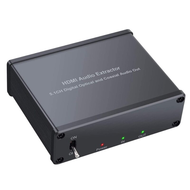 Hdmi extrator de áudio com adaptador usb hdmi switch splitter com digital óptico toslink spdif e saída de áudio coaxial: Default Title