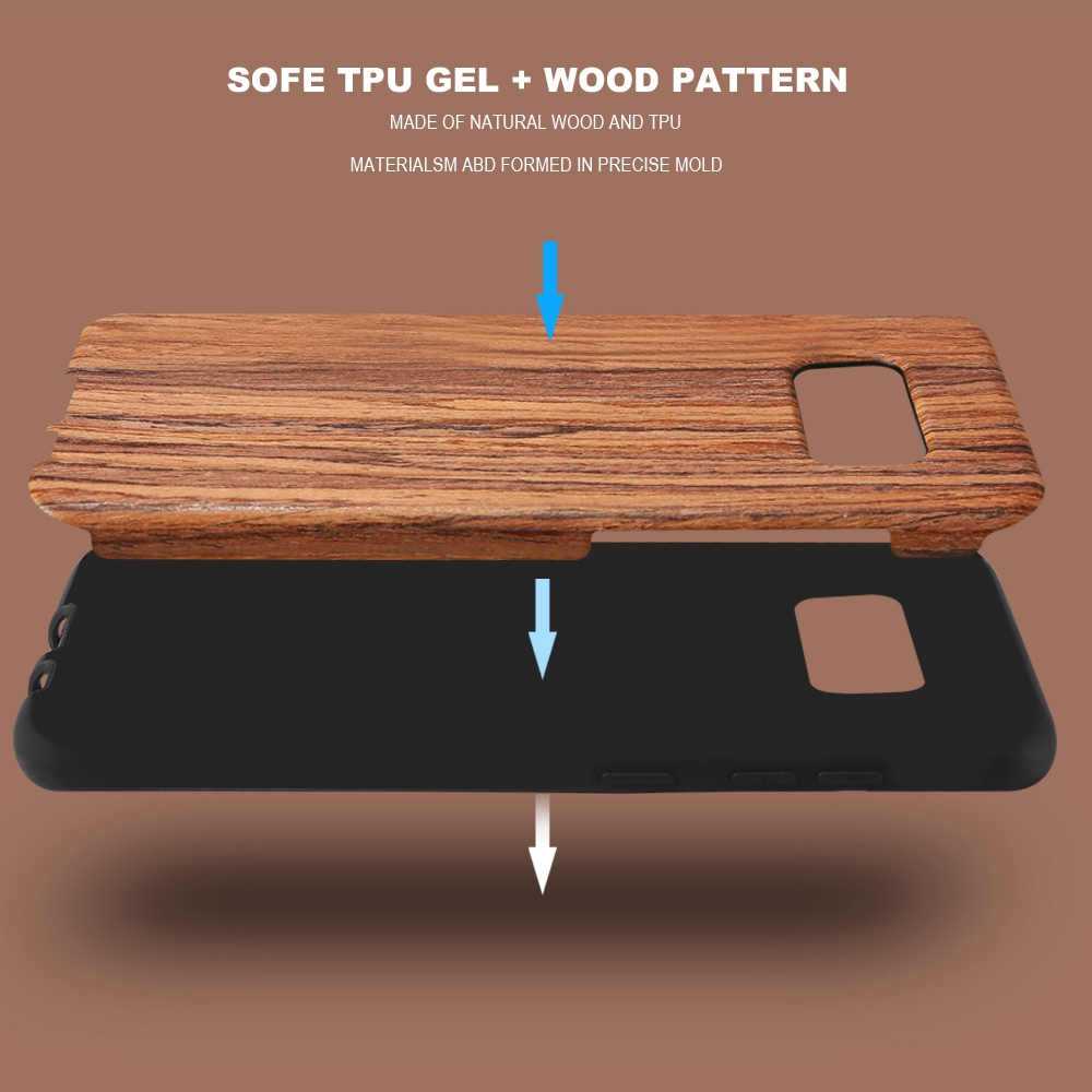 Funda KISSCASE textura de madera Natural para Samsung Galaxy S10 Plus S10E S8 fundas blandas de grano de madera para Samsung S8 Plus