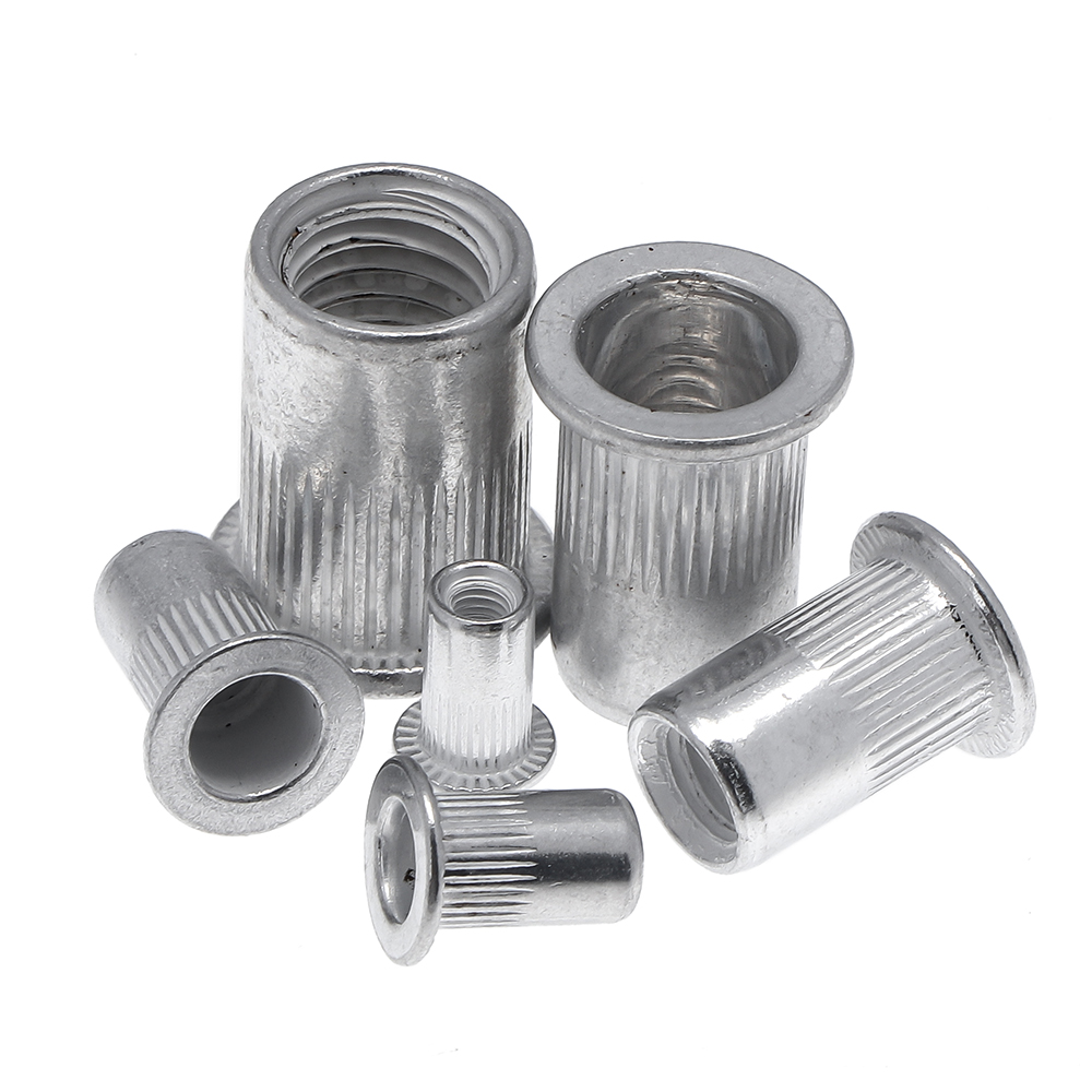 165Pcs M3 M4 M5 M6 M8 M10 Mix Size Klinknagel Noten Set Aluminium Platte Kop Klinknagel Noten Insert Klinknagels met Plastic Doos Hardware Onderdelen