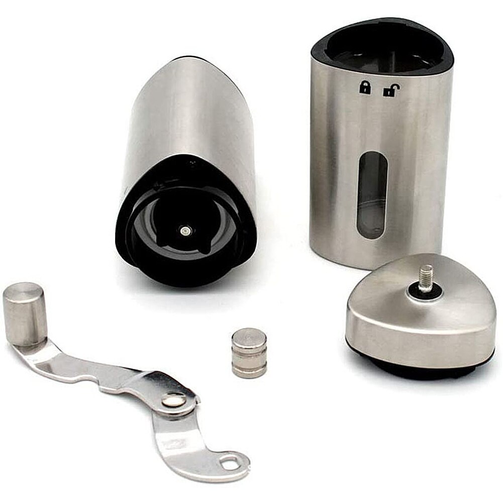 Edelstahl Dreieck Kaffeemühle Manuelle Hand Kurbel Bohne Mühle Kaffeemühle Espresso Hersteller Coffeeware Kaffeemühlen