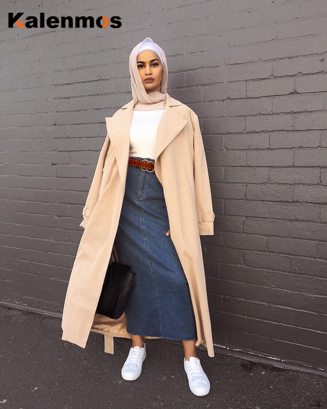 Jeans Felsen Frauen Bleistift Dubai Muslimischen Geschmack Hohe Taille Bodycon Denim Lange Röcke Nahen Osten Türkische Abaya Islamische Kleidung