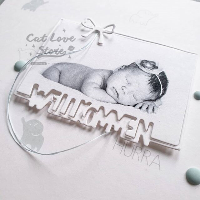 Babyramme metal skærematricer scrapbog stencil udstansning kort fremstilling diy dekorative håndværk prægeforme til