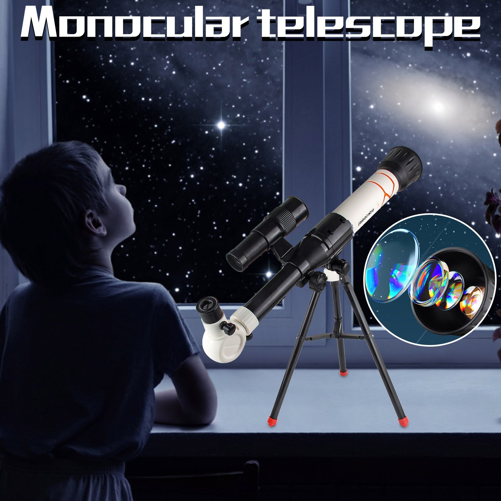 Kinderen Wetenschap Onderwijs Astronomische Telescoop Speelgoed High-Powered Monoculaire Beginners Starter Astronomie Wetenschap Kids