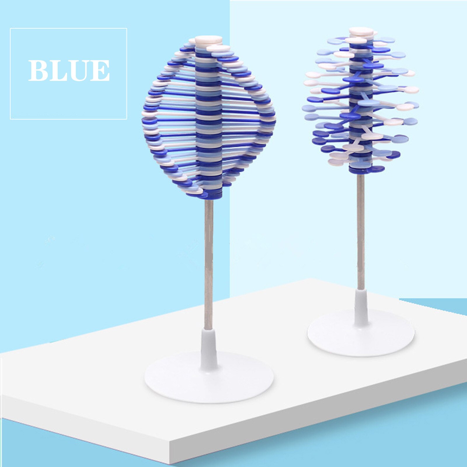Decompressie Magic Roterende Spin Toy Stress Relief Speelgoed Puzzel Bureau Fun Decompressie Speelgoed Antistress Fidget Relief Speelgoed: Blauw