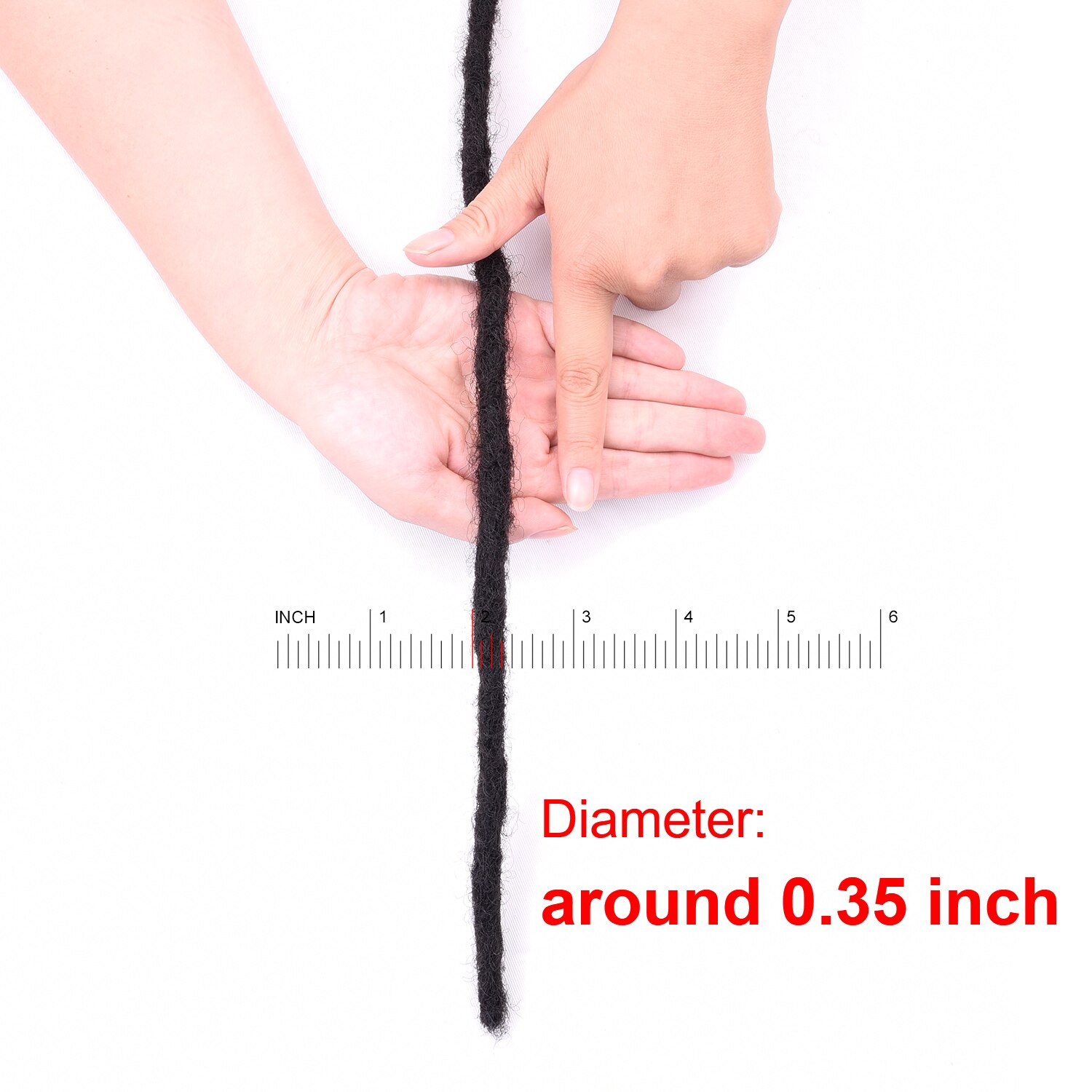 6inch Handmade Dreadlocks Extensions Men's Dread Reggae Hair Hip-Hop Style 10Strands/Pack Synthetic locks Hair