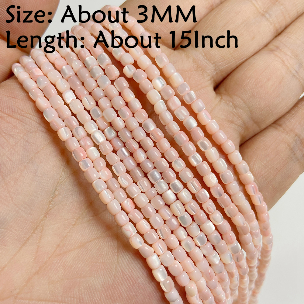 Natuursteen Schelp Kralen Charme Roze Losjes Spacer Kralen Geverfd Parelmoer Schelp Kraal voor DIY Armbanden Oorbellen Kettingen