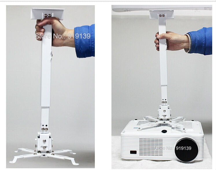Wysokiej jakości plandeki projektor sufitowy uchwyt robić montażu na ścianie wieszak na DLP LCD rzutnik 5 kg waga ładowania