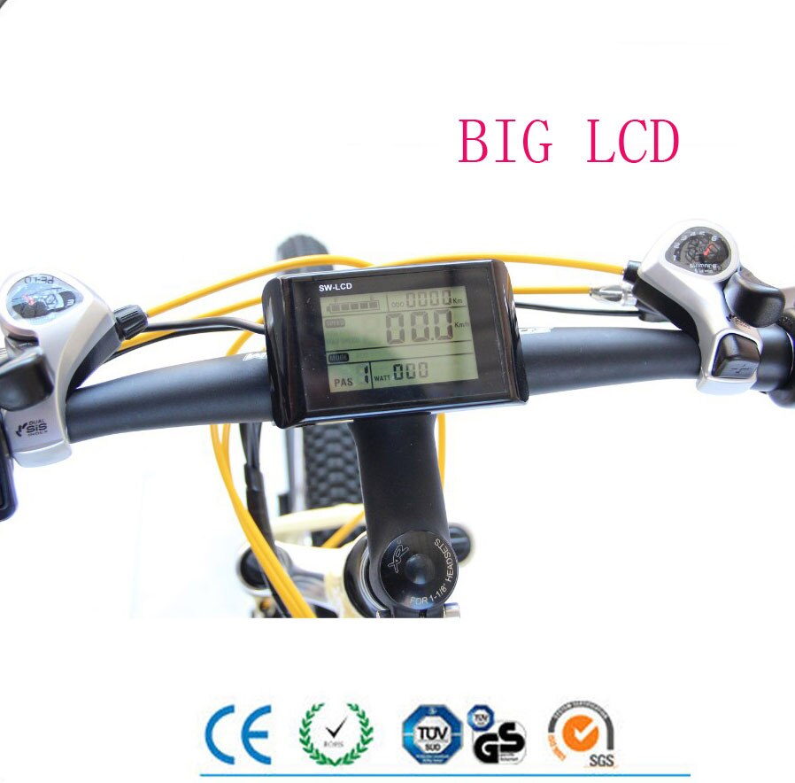 Produktbild von Gasgriff Mit LCD-Display & Brushless Controller Set – 24/36/48V, 250W, Für E-Bike, Mit Tempomat & Diebstahlschutz