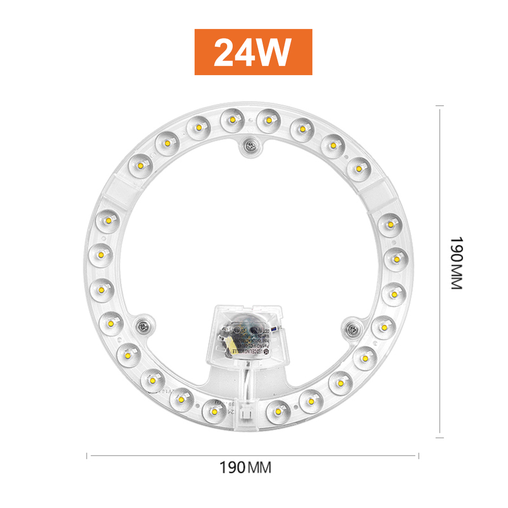 Modulo plafoniera a portato 220v 12w 18W 24W 36W 48W 72W Pannello portato Luce di ricambio Ventilatore a soffitto Lampada da parete Modulo rotondo