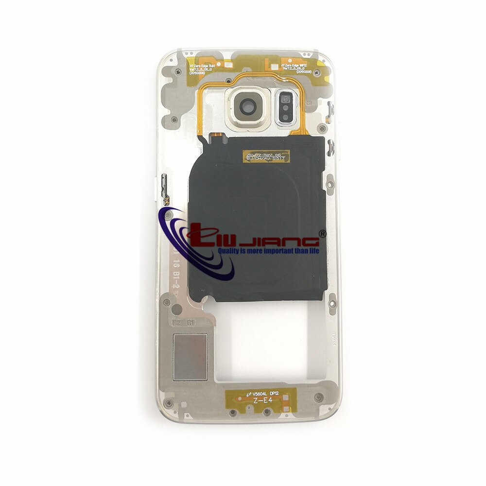 Middle Frame For Samsung S6 Edge G925 G925F G925A G925i Mid Bezel Metal Housing Chassis with Camera Lens Replacement Parts