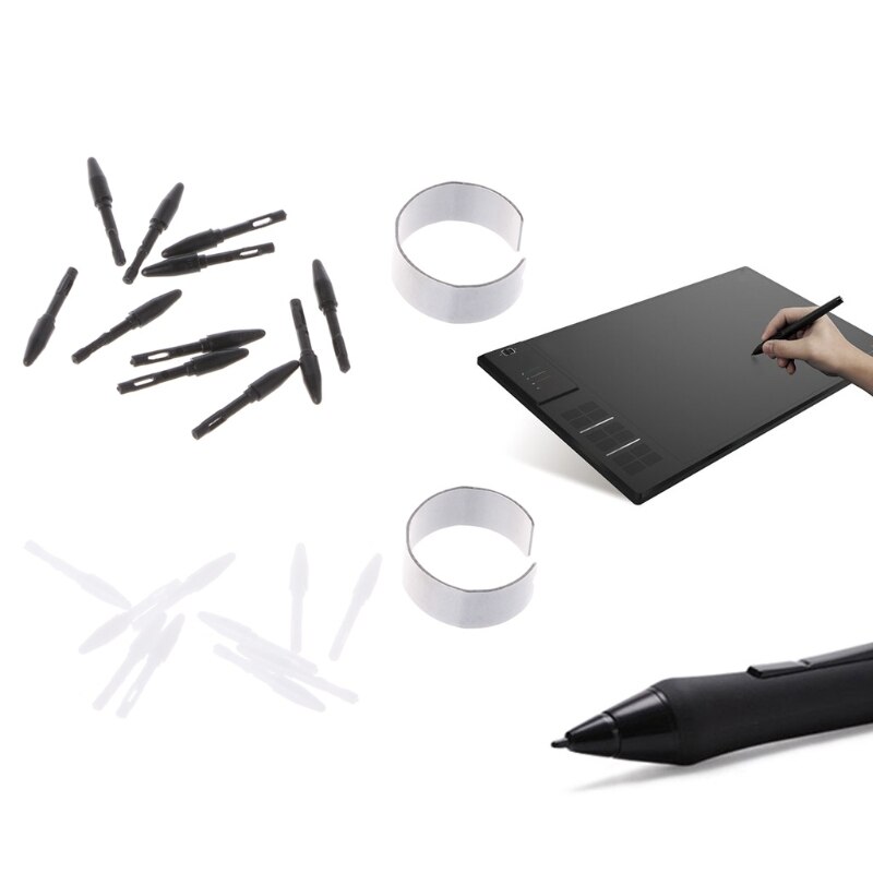 10-Pack Vervangende Penpunten Pen Tips Alleen Voor Huion Digitale Grafische Tablet X6HA