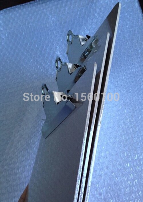 4pcs/lot A4 portable MDF file clip board menu clipboard with butterfly clip wooden writing clipboard writing pad office supplies