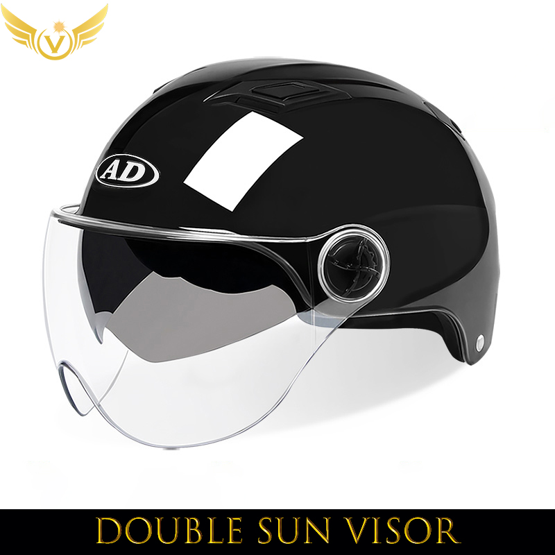 V Casco scooter elettrico proprietà V elicottero Caschi moto Cascata di sicurezza Soman Articoli urbani Donna Uomo Attrezzatura moto: Viola