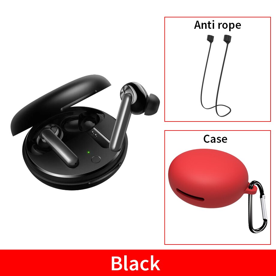 Oppo enco  w31 tws -kuulokkeet bluetooth 5.0 -kuulokkeet, matalan latenssin, langattomat nappikuulokkeet, 25 mah, ipx 4 -kuulokkeet find  x2 x2 pro ace 2 -puhelimelle.: Lisää punainen tapaus b