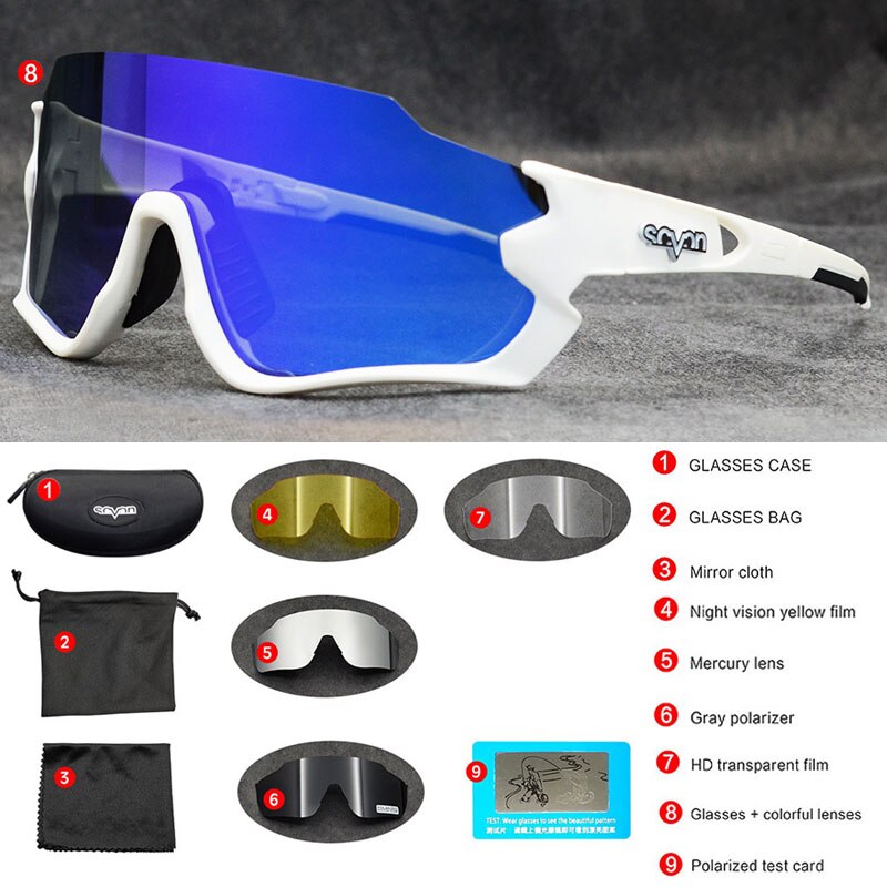 Radfahren Brille Polarisierte MTB Fahrrad Gläser Männer Sport Sonnenbrille 100 Radfahren Brillen Geschwindigkeit verrotten Gafas Ciclismo Radfahren Sonnenbrille