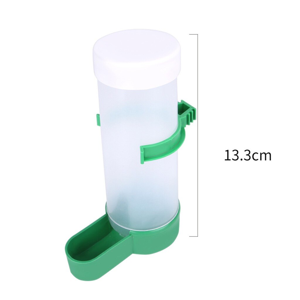 Plastics Bird Water Feeder Bottle Hanging Feeder Bird Feeder Bird Water Bottle Drinker Container Food Dispenser Hanging d2: Silver