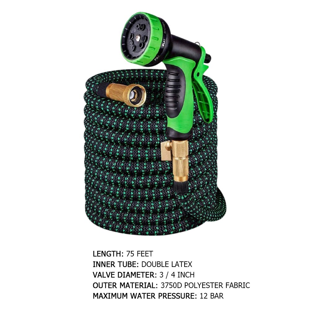 75ft Garden Hose Pipe Expandable Water Hose 9 Patterns Agricultural Water Tool Garden Sprinkler Lawn Irrigation Drip