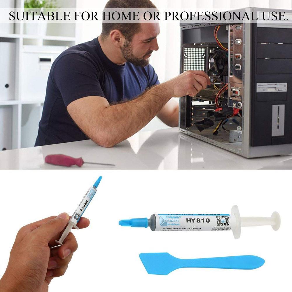 Silicone Grease HY810-2G Thermally Conductive CPU Heat Resistant Silicone High Temperature Grease Dissipation Adhesive 4.63 D9L7