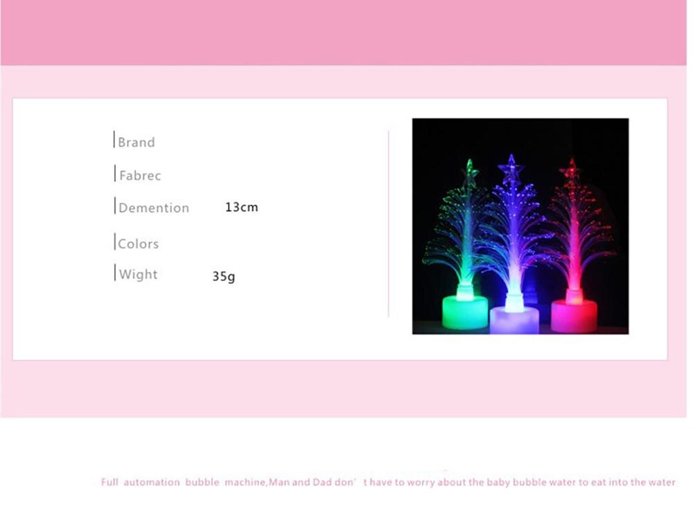 1pc växlande led fiberoptisk nattljus leksakslampa batteridriven litet ljus julgransfest dekor romantisk färg