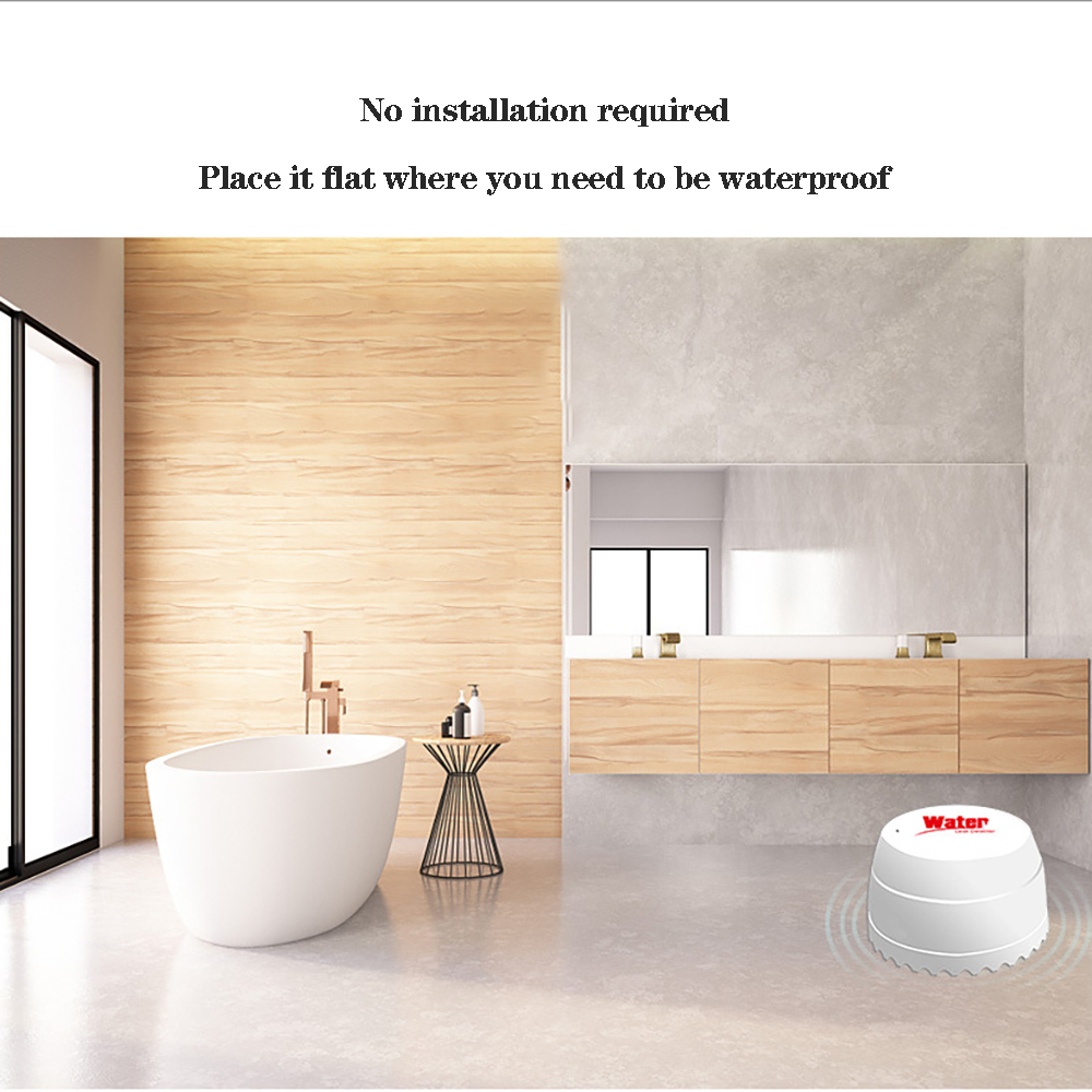 WiFi Smart Water Leakage Alarm Household Overflow Water Flooding Detector with Buzzer Smart Life APP Flood Alert Overflow Securi