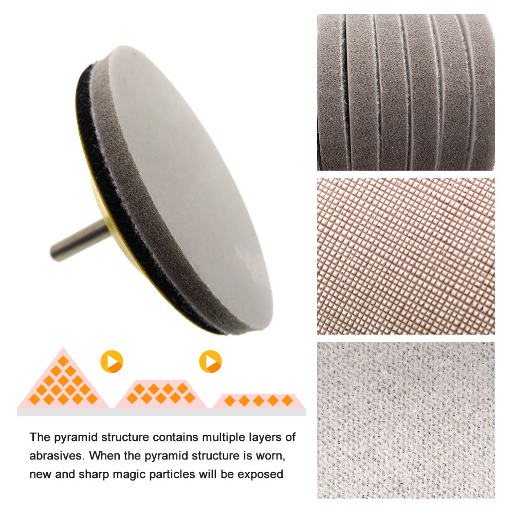 3 Zoll 75 mm Schwamm-Schleifscheibe, Schleifpapier, Hakenschlaufe, nass und trocken, sortiert, Körnung 320–8000, zum Polieren und Schleifen von Autotelefonen, Schmuck
