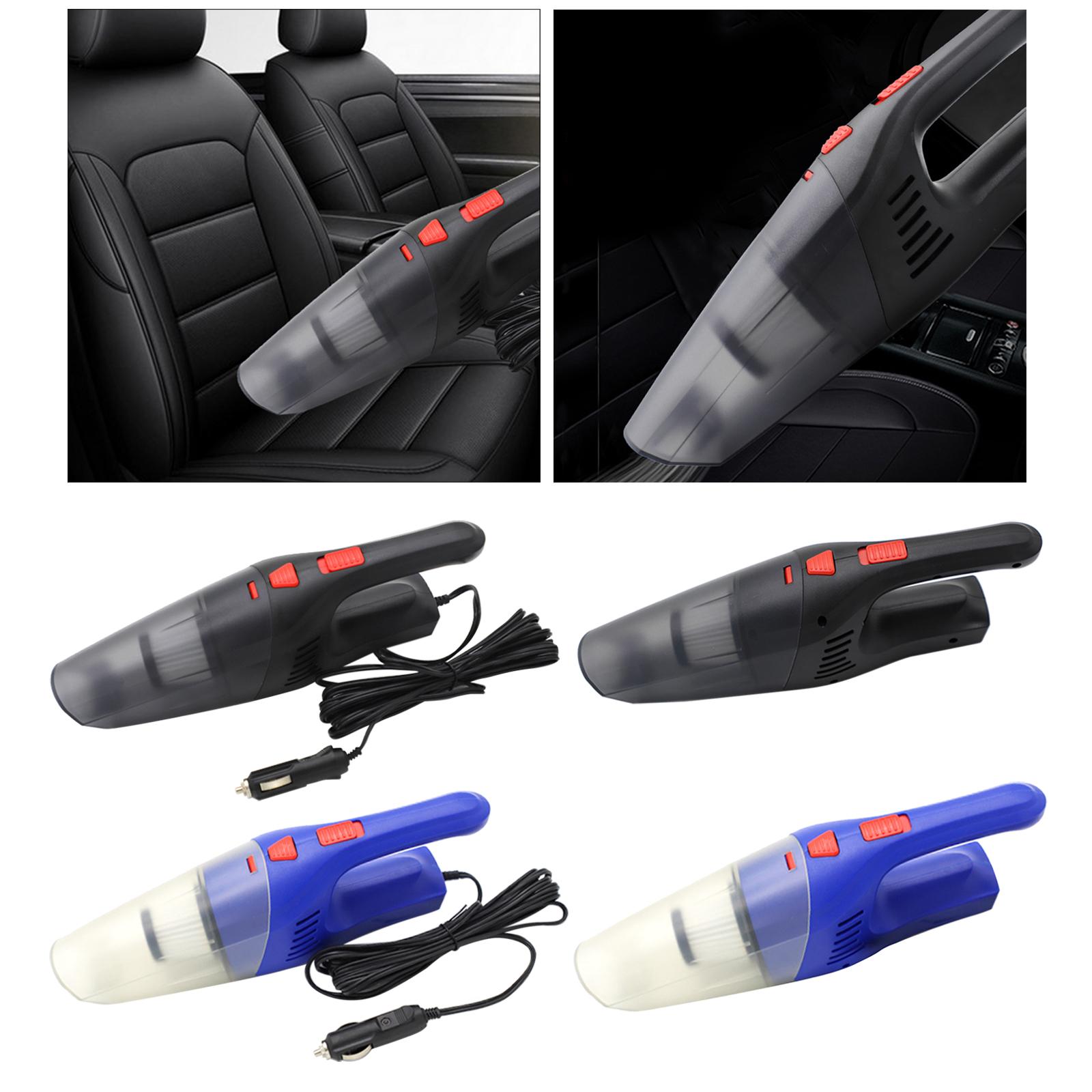 Handheld Car Vacuum Cleaner 6000PA Dry and Wet Use 5 Nozzles for Home